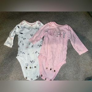 2-Pack Baby Onesies. 3 Months.